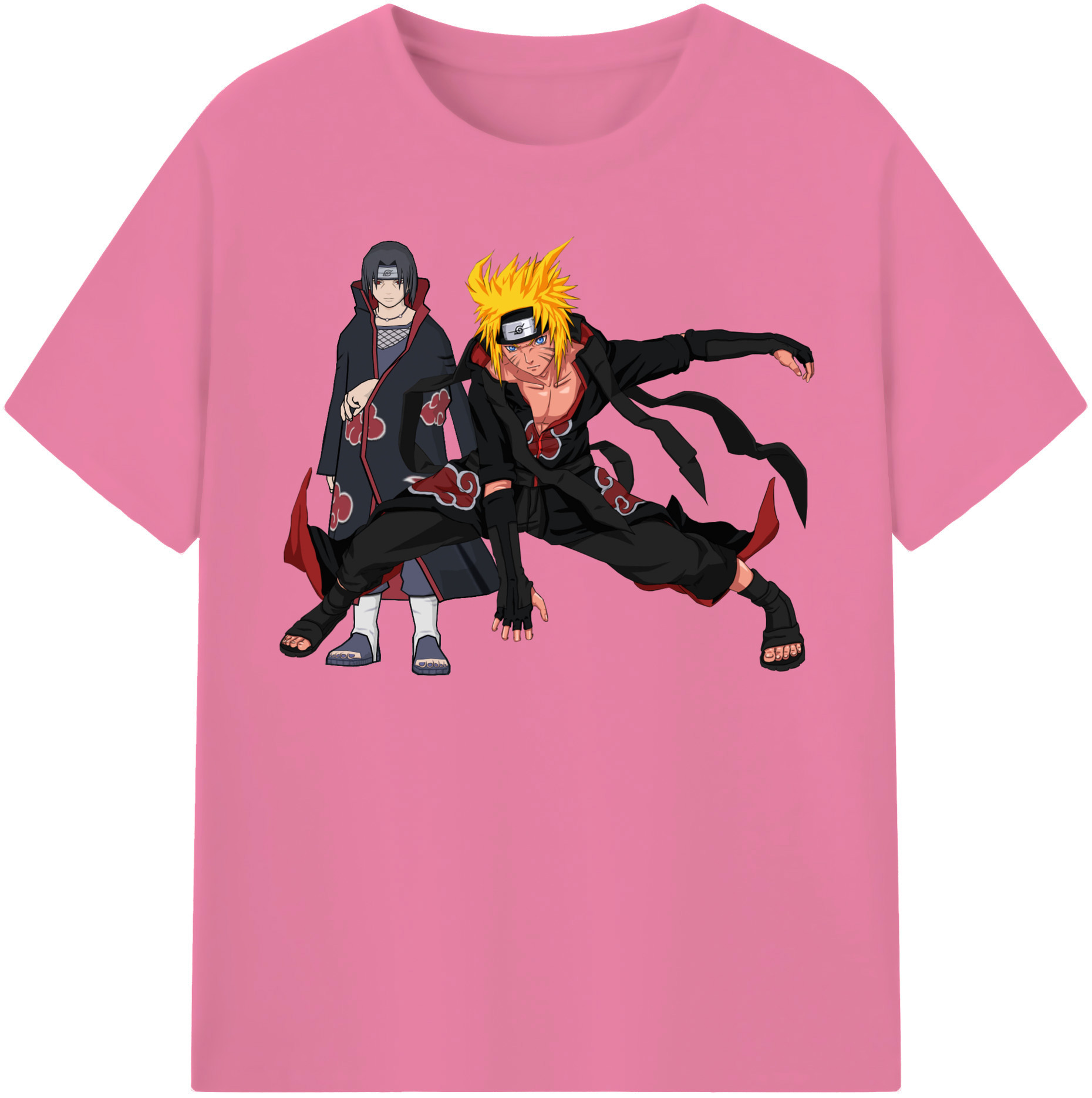 （画像用） NARUTO -ナルト- うずまき ナルト Uzumaki Naruto 綿100％半袖Tシャツ（フロントプリント）
